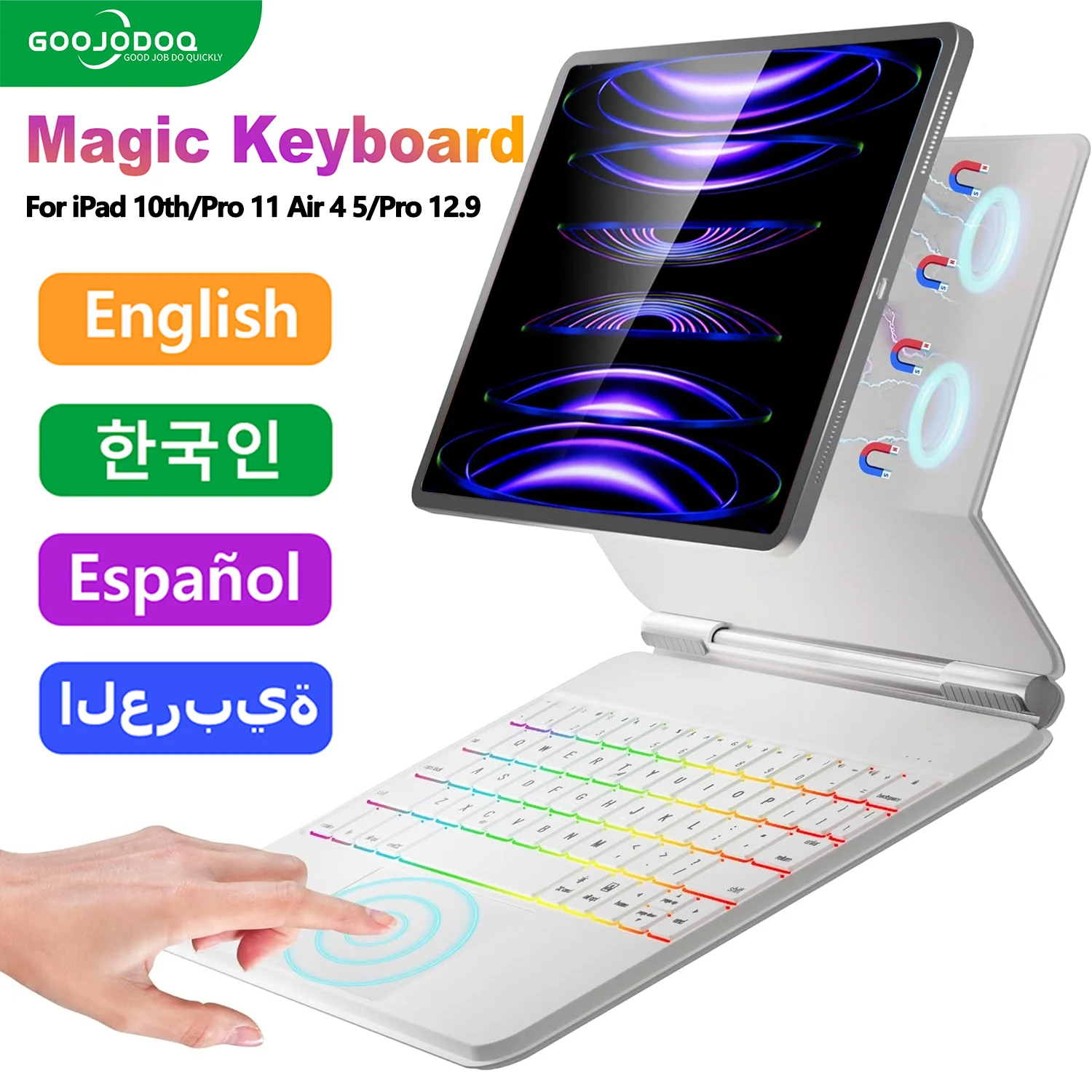 Arabic Magic Keyboard for iPad | Superior Typing | Goojodoq