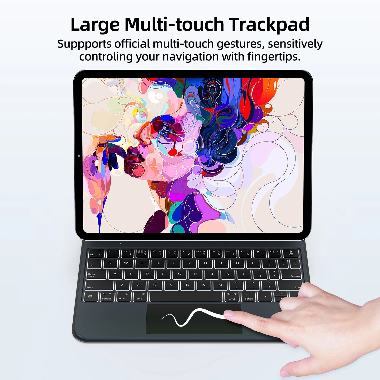 Magnetic Magic Keyboard Case for iPad