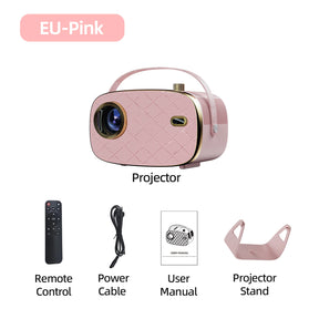 720P HD Mini Portable Projector with Bluetooth Speaker Goojodoq