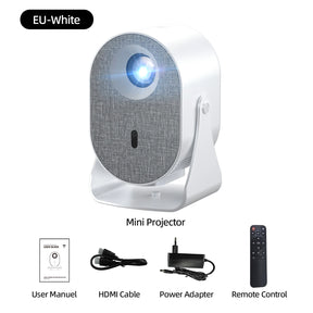Portable Mini Projector 4K with Bluetooth Speaker
