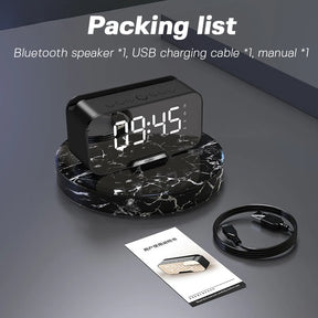 Portable Bluetooth Speaker with Smart Alarm Clock