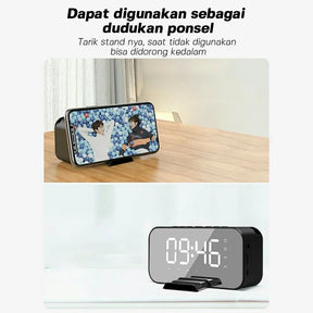 Portable Bluetooth Speaker with Smart Alarm Clock