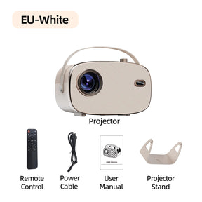 720P HD Mini Portable Projector with Bluetooth Speaker Goojodoq