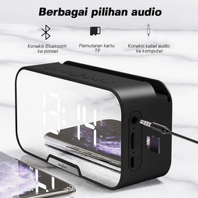 Portable Bluetooth Speaker with Smart Alarm Clock