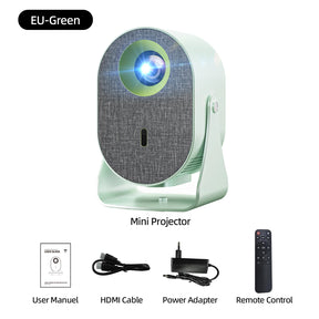 Portable Mini Projector 4K with Bluetooth Speaker